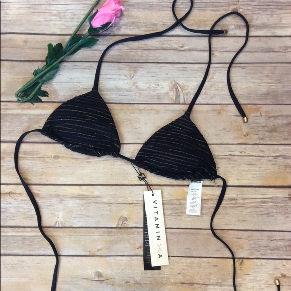 Vitamin A Other - Black Bikini top Vitamin A Amahlia Stevens NWT